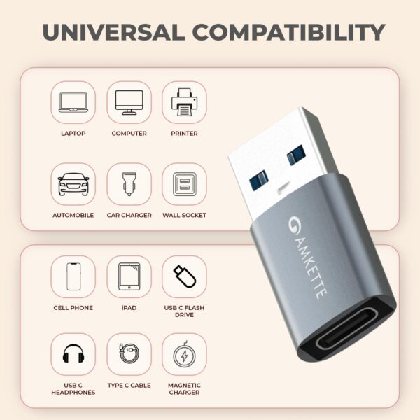 1777650432_Amkette-USB-3.0-Type-C-Female-to-USB-A-Male-OTG-Adapter-5Gbps-High-Speed-Data-Transfer-15W-Fast-Charging-Compact-Portable-Durable-Aluminum-Alloy-Universal-Compatibility-for-Laptops-More.jpg Amkette USB 3.0 Type-C Female to USB-A Male OTG Adapter | 5Gbps High-Speed Data Transfer | 15W Fast Charging | Compact, Portable & Durable Aluminum Alloy | Universal Compatibility for Laptops & More