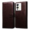 Amazon Brand - Solimo Flip Leather Mobile Cover (Soft, Flexible Amazon Brand - Solimo Flip Leather Mobile Cover (Soft, Flexible & Kickstand Back case) Compatible for Infinix Note 12 Pro 5G (Coffee)