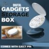 Mini Digital Gadgets Storage Box with Cable Converter Adapter Kit, Phone Holder, USB-C to Micro USB Compatible with Lightning/USB, Multicolour, Pack of 1
