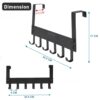 1777677456_Solitude-Pack-of-2-Heavy-Duty-Metal-Over-Door-Hanger-with-6-Hooks-Drill-Free-Hanging-Rack-Organizer-for-Bathroom-Bedroom-Kitchen-Black.jpg Solitude Pack of 2 Heavy Duty Metal Over Door Hanger with 6 Hooks, Drill-Free Hanging Rack Organizer for Bathroom, Bedroom, Kitchen (Black)