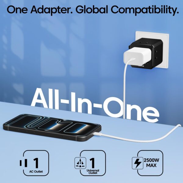 1777688258_Sounce-JetWorld-2500W-Universal-Travel-Adapter-Worldwide-All-in-One-International-Power-Plug-10A-9-Hole-Socket-150-Countries-EUUKUSAUSAsia-Dual-Fuse-Safety-Compact-Travel-Converter.jpg Sounce JetWorld 2500W Universal Travel Adapter Worldwide All-in-One International Power Plug | 10A 9-Hole Socket | 150+ Countries EU/UK/US/AUS/Asia | Dual Fuse Safety | Compact Travel Converter