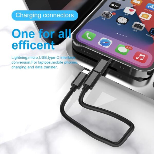 Mini Digital Gadgets Storage Box, Data Cable and SIM Card Holder With Nano Card Slot and Tools - Blue
