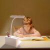 SaleOn Rechargeable Stable Desk Lamp with USB Cable | 3 Color Modes | 6 Month Warranty | Mobile Holder | Eye Protection | Study & Reading Table Lamp | Touch Control | Non-Flickering