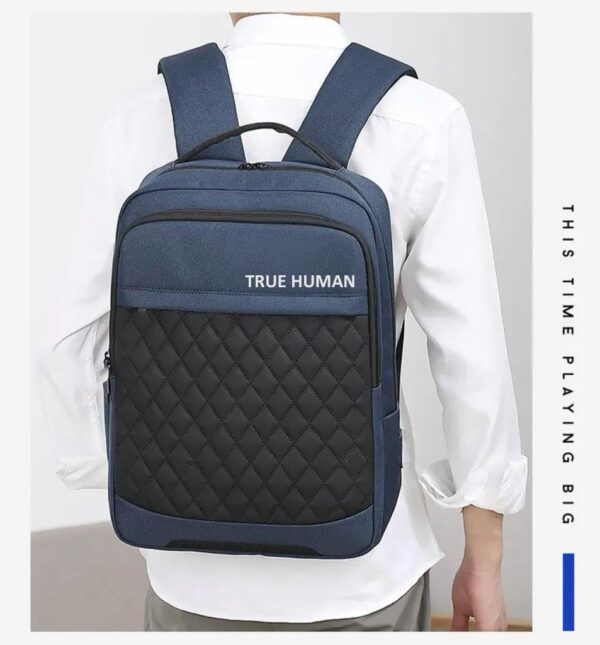 1777714397_TRUE-HUMAN-backpack-With-USB-charging-Port-and-anti-theft-LockLaptop-bagoffice-bag-for-Men-and-Women-College-Bags-for-Girls-Boys.jpg TRUE HUMAN backpack With USB charging Port and anti -theft Lock,Laptop bag,office bag for Men and Women | College Bags for Girls & Boys