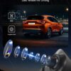 WOLFBOX G840H 12" Touchscreen Mirror Dash Cam with WiFi, 2.5K Rear View Mirror Camera with 1080P Rear Camera, Mirror Dash Camera for Car Front and Rear, Parking Mode, WDR, Included 32GB Card and GPS