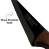 Korean Style Sharp Edge Knife Specially for Kitchen Knife Vegetable Cutting and Chopping Knife/Chaku with Wooden Handle