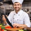 Set of 3 Black Stainless Steel Kitchen Knife Set | High-Carbon Stainless Steel Kitchen Knife | Vegetable Knife | Chef Knife | Sharp Edge Cutting Chef Knifes for Chopping Vegetables