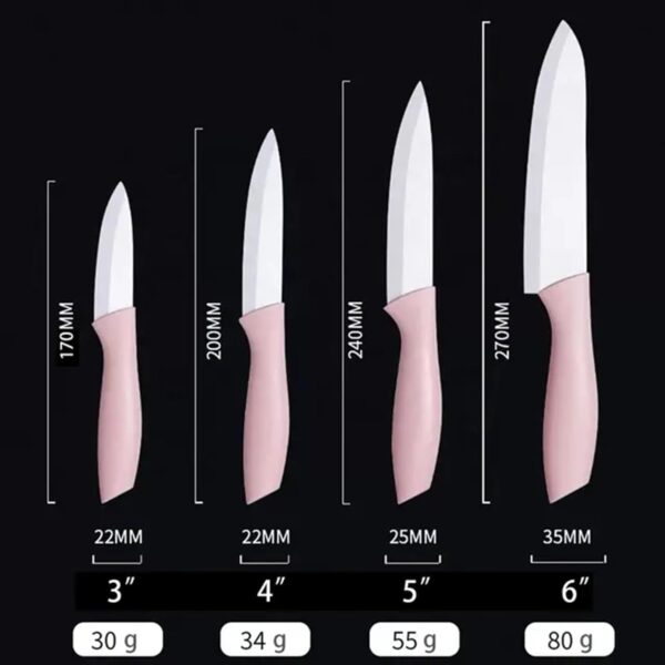 1777789663_Ceramic-Chef-Knife-Professional-Ceramic-Kitchen-Knives-for-Fruits-Vegetables-4IN.jpg Ceramic Chef Knife - Professional Ceramic Kitchen Knives for Fruits & Vegetables (4IN)