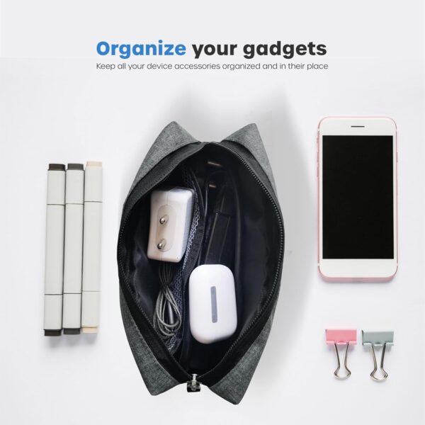 1777795941_CRASOME-Travel-Organizer-Gadget-Case-Electronic-Accessories-Storage-Pouch-for-Power-Adapters-Cables-Dongle-Laptop-Charger-Pouch-CP2-Grey-Pack2.jpg CRASOME Travel Organizer Gadget Case | Electronic Accessories Storage Pouch for Power Adapters, Cables, Dongle, Laptop Charger Pouch (CP2-Grey-Pack2)