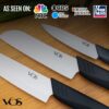 Vos Ceramic Knife Set | Ceramic Kitchen Knife Set | Ceramic Kitchen Knife with Covers, Ceramic Paring Knife 10 cm, 12 cm, 15 cm