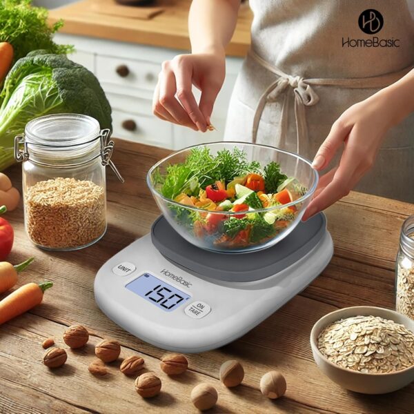1777815574_HOMEBASIC-Digital-Kitchen-Weighing-Scale-5Kg-High-Precision-1g-Accuracy-LCD-Display-Tare-Function-Multi-Units-g-oz-lb-ml-Portable-Weight-Machine-Food-Scale-for-Cooking-Baking-Diet-GREY.jpg HOMEBASIC Digital Kitchen Weighing Scale 5Kg, High-Precision 1g Accuracy | LCD Display, Tare Function, Multi-Units (g, oz, lb, ml) Portable Weight Machine Food Scale for Cooking Baking Diet (GREY)