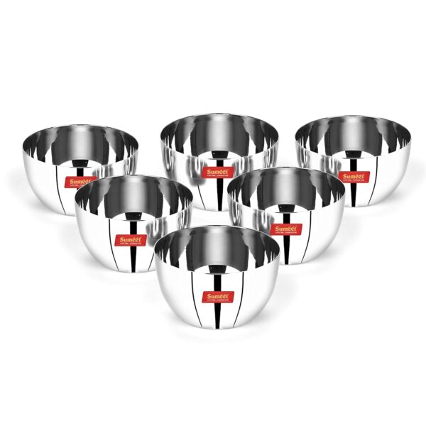 1777822910_Sumeet-Stainless-Steel-SoLid-Apple-Bowl-300ml-6-Pc.jpg Sumeet Stainless Steel SoLid Apple Bowl - 300ml, 6 Pc