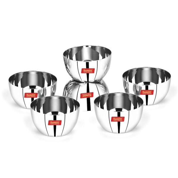 1777822912_Sumeet-Stainless-Steel-SoLid-Apple-Bowl-300ml-6-Pc.jpg Sumeet Stainless Steel SoLid Apple Bowl - 300ml, 6 Pc