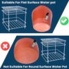 URBANMONK Flate Surface Matka Stand for Water Pot with Pipe Fitted Drain Water Try | Steel Matka Stand for Kitchen | Water Pot Stand for Kitchen | 8 X 8 X 7.5 Inch, (Pot & Glass NOT include)