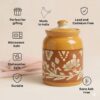 1777830364_DMaiolica-Traditional-Ceramic-Pickle-Jars-with-Lid-in-1000ml-Achaar-Barni-for-Kitchen-Ceramic-Container-for-Achar-Salt-Spices-Set-of-1-Full-Yellow-Red-Floral.jpg D'Maiolica Traditional Ceramic Pickle Jars with Lid in 1000ml | Achaar Barni for Kitchen | Ceramic Container for Achar, Salt, Spices (Set of 1) (Full Yellow Red Floral)
