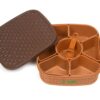 Clazkit Plastic Square 7 Section Multipurpose Masala Dabba, Spice Box Set - Color May Vary