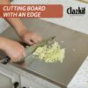 1777875012_Clazkit-Counter-Top-Stainless-Steel-Chopping-Cutting-Board-VegetableFruitBread-Durable-Safe-Heavy-Duty-Regular-360-x-300-x-1-25.jpg Clazkit Counter Top Stainless Steel Chopping Cutting Board Vegetable,Fruit,Bread & Durable Safe & Heavy Duty, Regular (360 x 300 x 1 (+25)