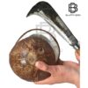 Handmade Kitchen Knife/Aruval (8 Inch Blade - 30 x 4 x 0.4 x 0.01 cm Blade) Best for Cracking Coconut - Pack of 1pc