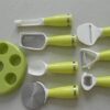 BLENT 7pcs Multifunctional Kitchen Food Slicer Fruit Tool Set with Stand Essential Utensil Set Cooking Tools Gadgets Stainless Steel + Plastic