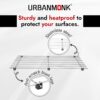 URBANMONK Big Hot Pot Stand for Kitchen | Trivets for Hot Pots | Vessel Stands | Dining Table Stands for Hot Dishes | 20 x10 Inch (Big Trivet)