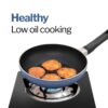 Hawkins Quik Gift Set of 3 Nonstick Frying Pans | Induction & Gas Compatible | Rivet-Less Design for Easy Cooking & Cleaning | Grey (IQFS)