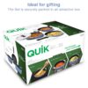 Hawkins Quik Nonstick Induction 4 Piece Cookware Set of Deep Kadhai, Frying Pan, Saucepan and Stainless Steel Lid | Kitchen Gift Pack | Grey (IQGP1)
