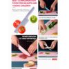 Kitchen Knife Set 6-Piece | Stainless Steel Professional Chef Knives | Strong, Durable & Ergonomic Grip for Safe Cooking