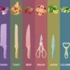 Kitchen Knife Set 6-Piece | Stainless Steel Professional Chef Knives | Strong, Durable & Ergonomic Grip for Safe Cooking