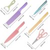 Kitchen Knife Set 6-Piece | Stainless Steel Professional Chef Knives | Strong, Durable & Ergonomic Grip for Safe Cooking