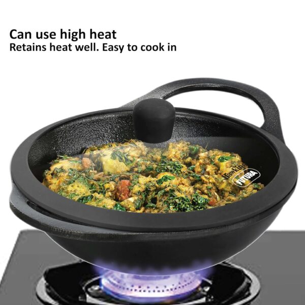 1777996665_Hawkins-Futura-3.5-Litre-Cast-Iron-Kadhai-Naturally-Nonstick-Cast-Iron-Kadai-with-Glass-Lid-Cast-Iron-Cookware-for-Kitchen-Black-CIK35G.jpg Hawkins Futura 3.5 Litre Cast Iron Kadhai, Naturally Nonstick Cast Iron Kadai with Glass Lid, Cast Iron Cookware for Kitchen, Black (CIK35G)