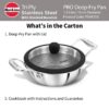 1778008657_Hawkins-Pro-1.5-Litre-Shielded-Nonstick-Triply-Deep-Fry-Pan-Kadhai-with-Stainless-Steel-Handles-and-Glass-Lid-Silver-PSNK15G-18-cmInduction-and-Gas-Stove-Compatible.jpg Hawkins Pro 1.5 Litre Shielded Nonstick Triply Deep-Fry Pan, Kadhai with Stainless Steel Handles and Glass Lid, Silver (PSNK15G), 18 cm|Induction and Gas Stove Compatible
