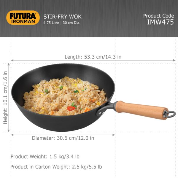 1778019888_Hawkins-4.75-Litre-Futura-Slim-Cast-Iron-Kadhai-Induction-Gas-Compatible-Light-Wok-Ideal-for-Stir-Frying-Tossing-Black-IMW475Induction-and-Gas-Stove-Compatible.jpg Hawkins 4.75 Litre Futura Slim Cast Iron Kadhai | Induction & Gas Compatible | Light Wok | Ideal for Stir-Frying & Tossing | Black (IMW475)|Induction and Gas Stove Compatible