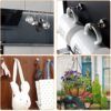 4 Pcs Megnet Hooks Utility Heavy Duty Hooks for Refrigerator Extra Strong Cruise Hook Rare Earth Neodymium Kitchen Hooks for Home, Workplace, Office