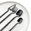 1778027206_Black-Cutlery-Set-–-4-Piece-Premium-Stainless-Steel-Silverware-Set-Matte-Black-Spoon-Fork-Knife-Teaspoon-Luxury-Flatware-Set-for-Dining-Table-Home-Kitchen-Restaurant-Use.jpg Black Cutlery Set – 4 Piece Premium Stainless Steel Silverware Set | Matte Black Spoon Fork Knife Teaspoon | Luxury Flatware Set for Dining Table, Home, Kitchen & Restaurant Use