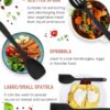 Kitchen Utensils Set-12 Pieces Silicone Cooking Utensils Set (Dishwasher Safe) 392°F Heat Resistant Spatula Set,Kitchen Utensil Set for Nonstick Cookware,Best Kitchen Tools with Holder(BPA Free)
