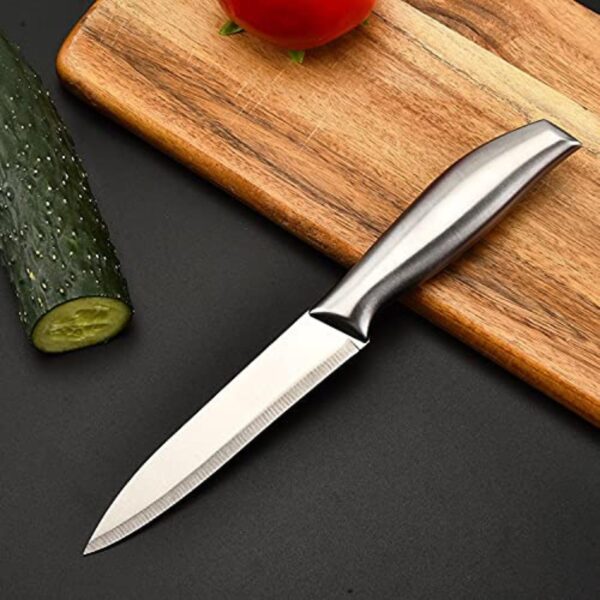 1778034770_Stainless-Steel-Utility-Knife-–-Sharp-Precision-Blade-with-Comfortable-Metal-Handle-Small-Kitchen-Knife-for-Peeling-Trimming-Fruit-Meat-Vegetable-CuttingPack-of-1.jpg Stainless Steel Utility Knife – Sharp Precision Blade with Comfortable Metal Handle, Small Kitchen Knife for Peeling, Trimming, Fruit, Meat & Vegetable Cutting(Pack of 1)