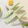 Sharp 3 Piece Knife Set | Premium Stainless Steel Decorative Blades with Ergonomic Handles | Ideal for Daily Kitchen Use Cutting Vegetables, Fruits, Meat & Household Cooking