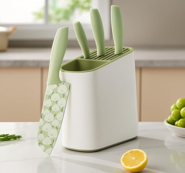Sharp 3 Piece Knife Set | Premium Stainless Steel Decorative Blades with Ergonomic Handles | Ideal for Daily Kitchen Use Cutting Vegetables, Fruits, Meat & Household Cooking