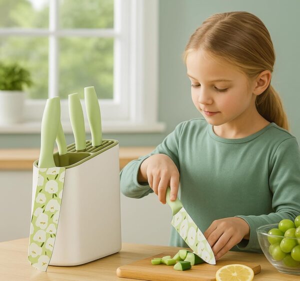 Sharp 3 Piece Knife Set | Premium Stainless Steel Decorative Blades with Ergonomic Handles | Ideal for Daily Kitchen Use Cutting Vegetables, Fruits, Meat & Household Cooking