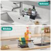 1778122594_Sink-Storage-Rack-Kitchen-Organiser-Stainless-Steel-Storage-Box-with-Drip-Tray-Suitable-for-Storing-Sponges-Towels-and-Tea-Towels-Black.jpg Sink Storage Rack, Kitchen Organiser, Stainless Steel Storage Box with Drip Tray, Suitable for Storing Sponges, Towels and Tea Towels (Black)