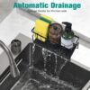 1778122595_Sink-Storage-Rack-Kitchen-Organiser-Stainless-Steel-Storage-Box-with-Drip-Tray-Suitable-for-Storing-Sponges-Towels-and-Tea-Towels-Black.jpg Sink Storage Rack, Kitchen Organiser, Stainless Steel Storage Box with Drip Tray, Suitable for Storing Sponges, Towels and Tea Towels (Black)