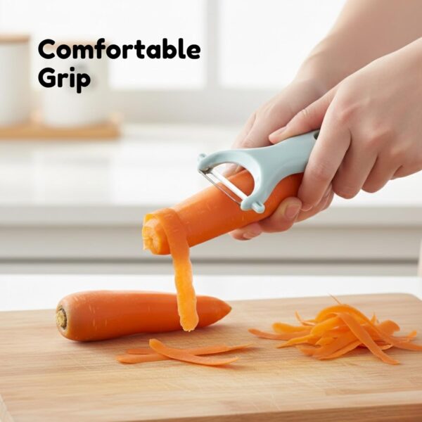 Multi-Purpose Kitchen Knife & Peeler Set with Cutting Board Including Chef Knife, Vegetable Peeler, Kitchen Scissors & Chopping Board,Set for Home & Travel Kitchens