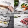 1778214836_Premium-304-Stainless-Steel-Chopping-Board-for-Kitchen-with-Built-in-Handle-Curved-Head-–-Heavy-Duty-Non-Slip-Chopping-Board-for-Meat-Fruits-Vegetables-Hygienic-Durable-Knife-Safe-10-14.jpg Premium 304 Stainless Steel Chopping Board for Kitchen with Built-in Handle & Curved Head – Heavy Duty Non-Slip Chopping Board for Meat, Fruits & Vegetables | Hygienic, Durable & Knife-Safe (10 * 14)