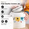 1778316828_UMAI-Ceramic-Jar-for-Kitchen-Storage-with-Lid-Airtight-Ceramic-Container-Multipurpose-Kitchen-Storage-Jars-and-Containers-White-Printed-1-Jar-1400ml.jpg UMAI Ceramic Jar for Kitchen Storage with Lid | Airtight Ceramic Container | Multipurpose Kitchen Storage Jars and Containers | White | Printed (1 Jar) (1400ml)