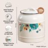 1778316829_UMAI-Ceramic-Jar-for-Kitchen-Storage-with-Lid-Airtight-Ceramic-Container-Multipurpose-Kitchen-Storage-Jars-and-Containers-White-Printed-1-Jar-1400ml.jpg UMAI Ceramic Jar for Kitchen Storage with Lid | Airtight Ceramic Container | Multipurpose Kitchen Storage Jars and Containers | White | Printed (1 Jar) (1400ml)