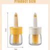 Silicone Brush and high Temperature Resistant Oil Bottle Integrated Barbecue Cooking Utensils Home&Kitchen. (Orange) (WHITE)