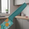 Kitchen Knife Stainless Steel 3 Pieces Professional Knife Set with Color Printing and Non-Slip Handle (3 PCS) (Blue)