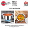 Hawkins 3-Piece Triply Stainless Steel Gift Set | Induction Safe | Stackable Design | Elliptical Rim for Better Grip & Handling | Silver (23SGP)|Induction and Gas Stove Compatible