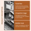 1778384944_HomeEssentials-Wall-Mounted-Metal-Kitchen-Organizer-Rack-–-60cm-Shelf-for-Kitchen-with-2-Plastic-Cutlery-Boxes-Cup-Holders-Spatula-Spoon-Ladle-Hangers-Stand-with-Hooks-for-Accessories-Storage.jpg HomeEssentials Wall Mounted Metal Kitchen Organizer Rack – 60cm Shelf for Kitchen with 2 Plastic Cutlery Boxes, Cup Holders, Spatula, Spoon & Ladle Hangers, Stand with Hooks for Accessories Storage