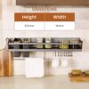 1778384945_HomeEssentials-Wall-Mounted-Metal-Kitchen-Organizer-Rack-–-60cm-Shelf-for-Kitchen-with-2-Plastic-Cutlery-Boxes-Cup-Holders-Spatula-Spoon-Ladle-Hangers-Stand-with-Hooks-for-Accessories-Storage.jpg HomeEssentials Wall Mounted Metal Kitchen Organizer Rack – 60cm Shelf for Kitchen with 2 Plastic Cutlery Boxes, Cup Holders, Spatula, Spoon & Ladle Hangers, Stand with Hooks for Accessories Storage